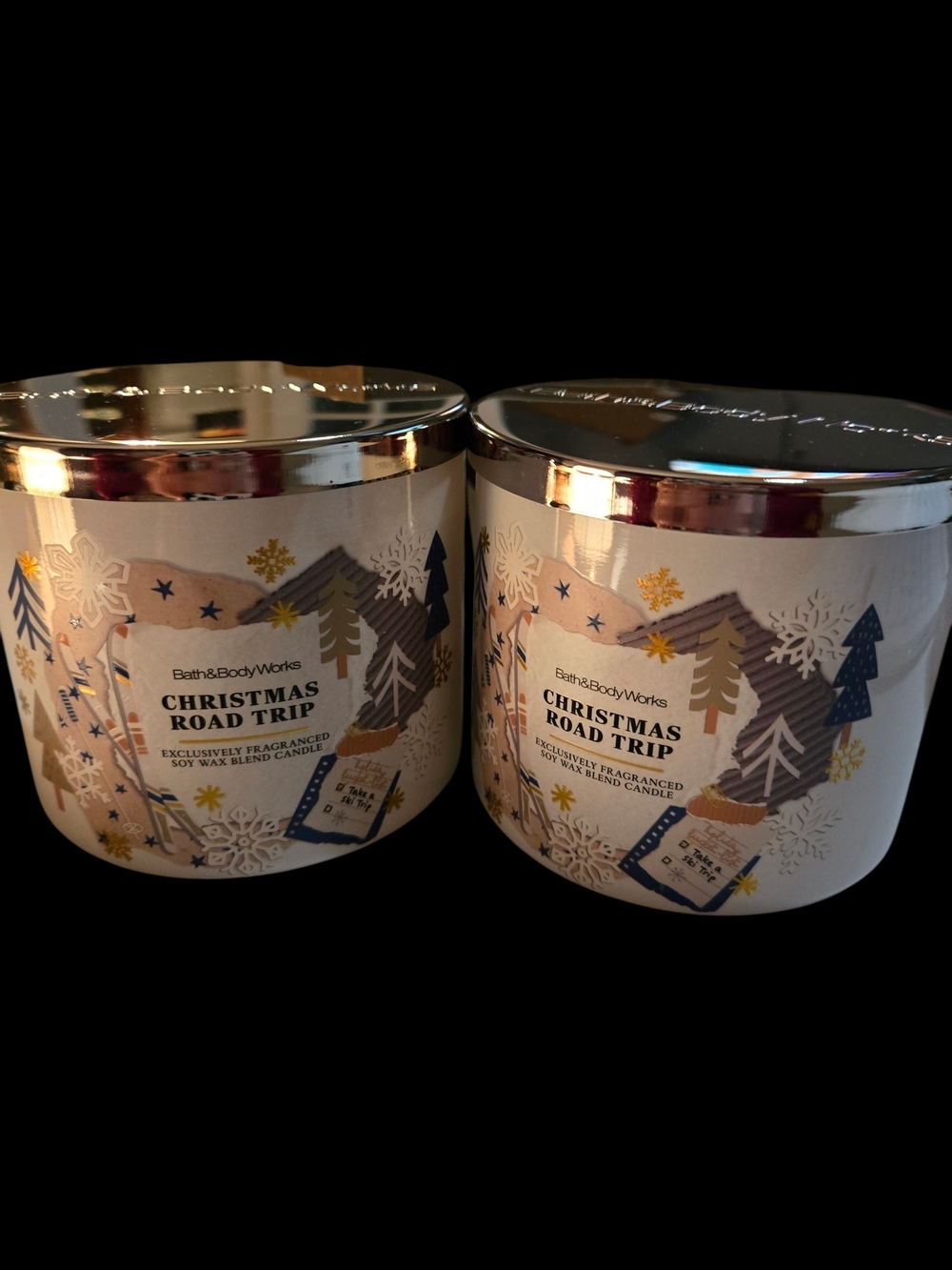 Bath & Body Works 3-Wick Christmas Road Candle - NEW!